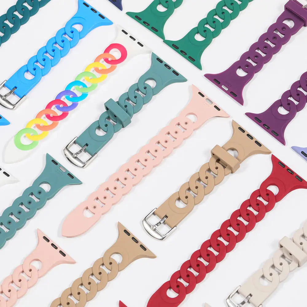 Circle Link Silicone Apple Watch Band