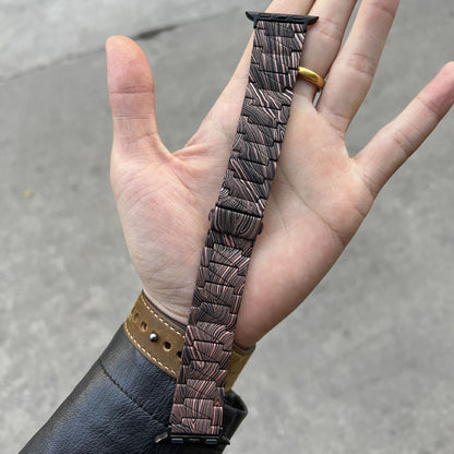Carbon Fiber Patterned Apple Watch Band