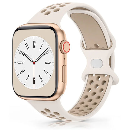 Color Cut-Out Silicone Apple Watch Band