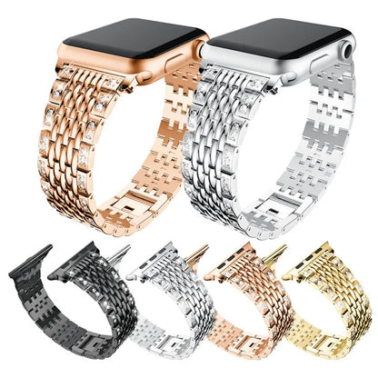 Jeweled Bar Link Apple Watch Band
