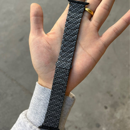 Carbon Fiber Patterned Apple Watch Band