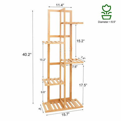 Bamboo 5 / 6 Tier Plant Stand
